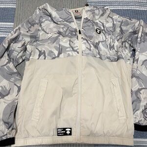 AAPE CAMO LIGHTWEIGHT JACKET - Size XXL - White Camo - Bape A Bathing Ape